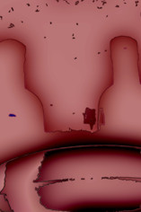 Abstract bow and bottle.