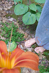 Maggie Turner in her Garden