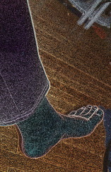 A bare foot in January.