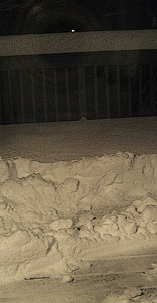snow on the deck